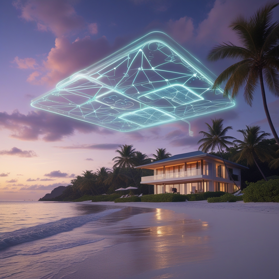 Mauritius at twilight