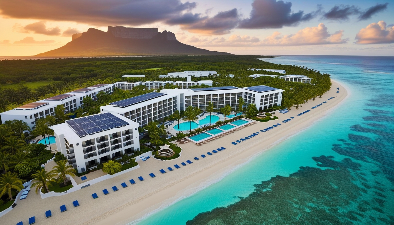 Riu Palace Mauritius - Drone Aerial View Le Morne