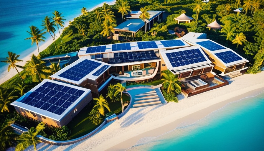 Resort Overview with Solar Panels