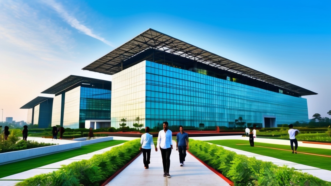 Tech campus in Bangalore with rooftop solar