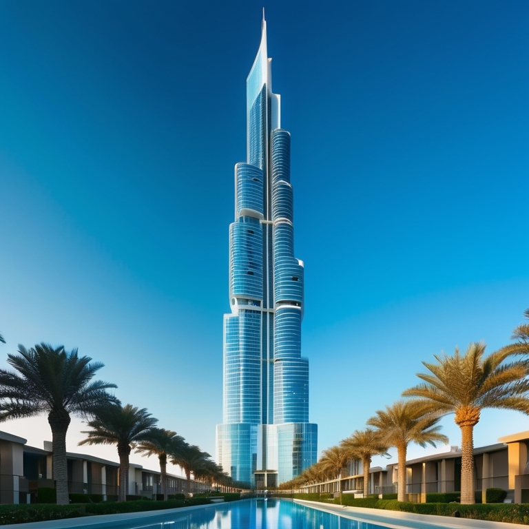 Smart buildings Dubai skyline