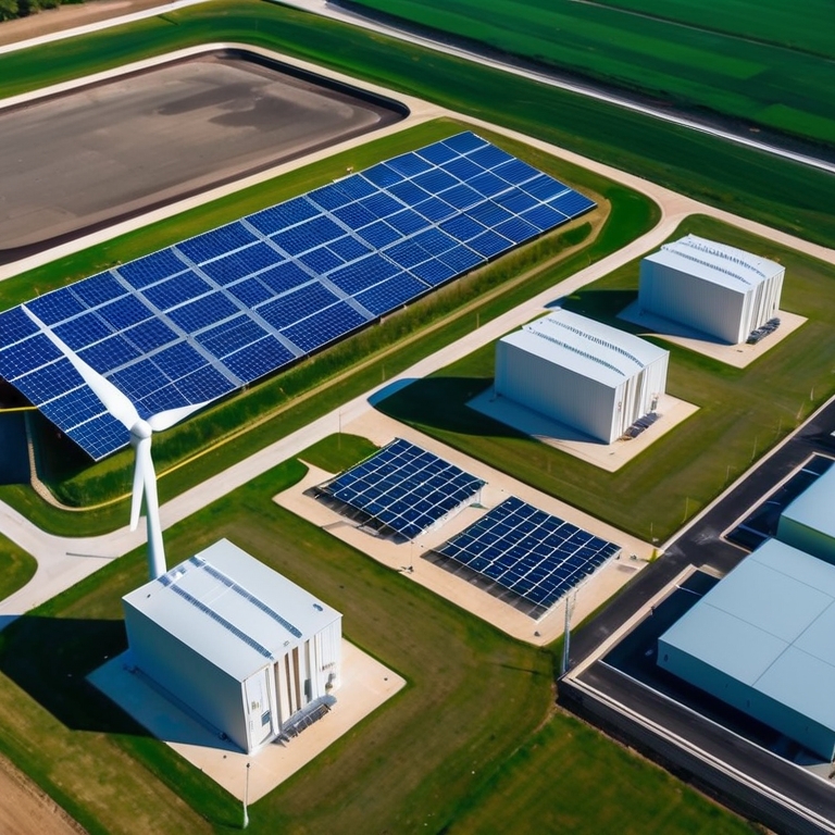 Hybrid renewable energy park