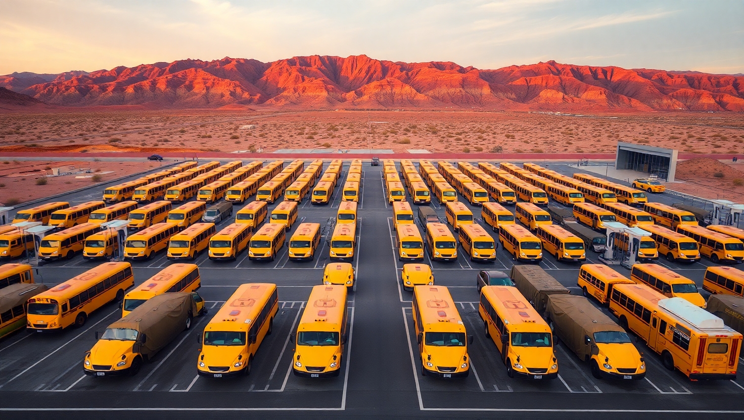 Panoramic view with holographic grid data overlay