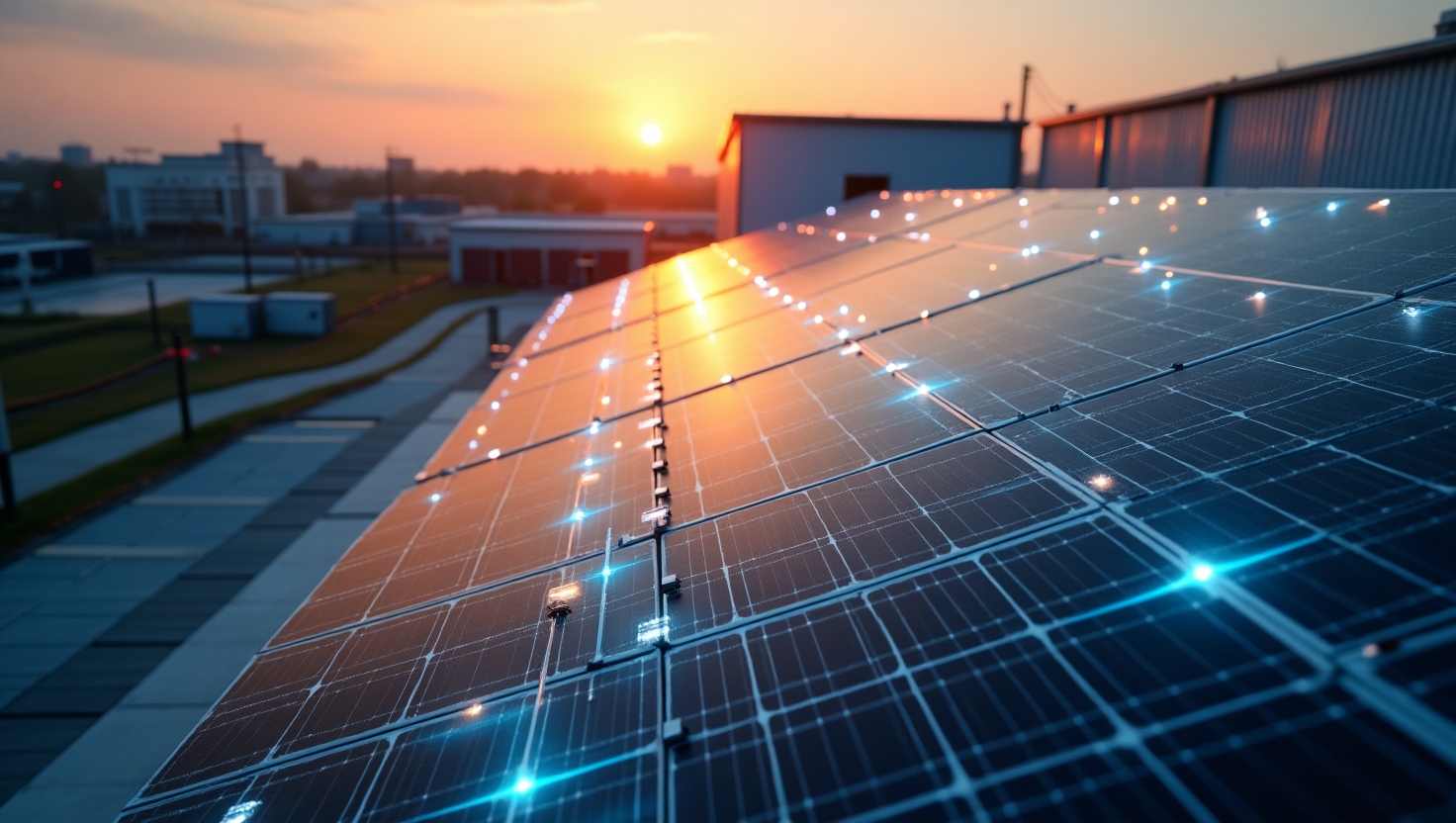 AI-controlled solar panels generating revenue through smart energy trading