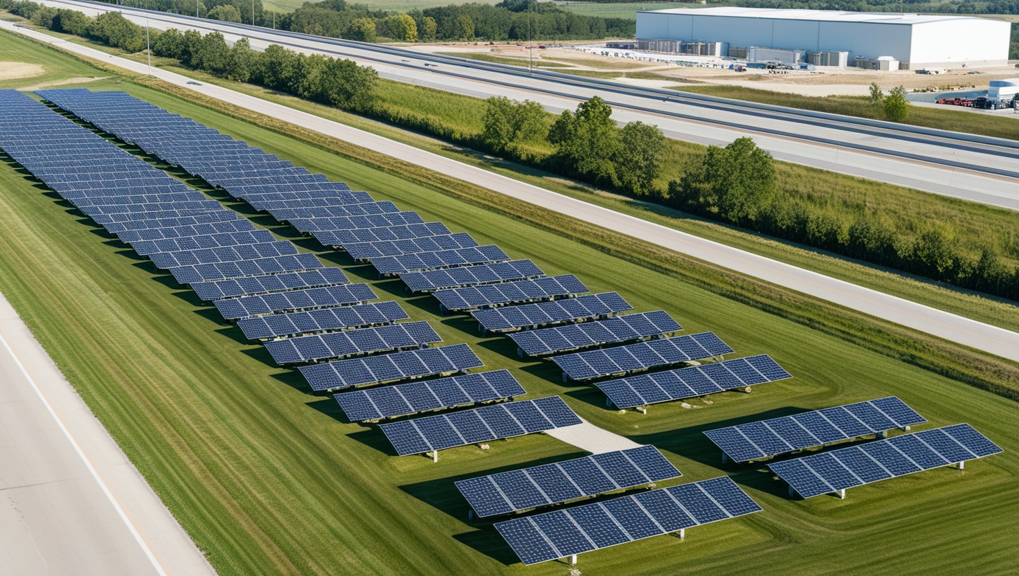 Photovoltaik an der Autobahn: Großflächige Solarparks intelligent betreiben