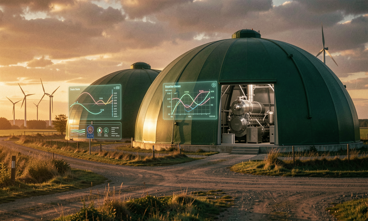 Biogasanlage optimieren: Datenanalyse & Energiemanagement
